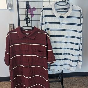 Two big and tall XXX polo style shirts
